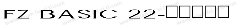 FZ BASIC 22字体转换